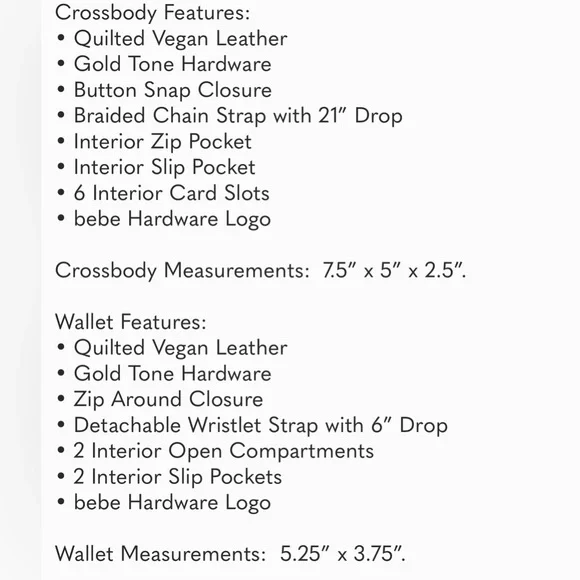 bebe Pink Crossbody Bag Set - Picture 4 of 4